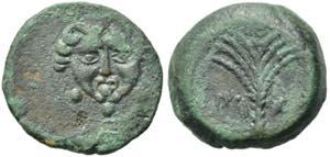 Sicily, Motya, c. 415/10-397 BC. Æ Tetras ... 