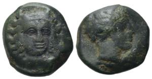 Sicily, Motya, c. 400-397 BC. Æ (13mm, ... 