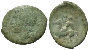 Sicily, Tyndaris, c. 287-279 BC. Æ (24mm, ... 