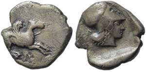 Akarnania, Leukas, c. 400-375 BC. AR Stater ... 