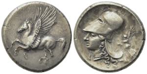 Corinth, c. 375-300 BC. AR Stater (22mm, ... 