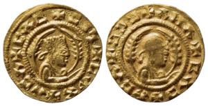 Kings of Axum, Ebana, c. 430-460. AV (17mm, ... 