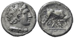 Anonymous, Rome, c. 264-255 BC. AR Didrachm ... 