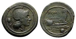 Anonymous, Rome, c. 215-212 BC. Æ Uncia ... 