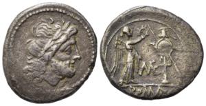 Metellus, Rome, 194-190 BC. AR Victoriatus ... 