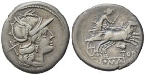 Bird and TOD series, Rome, 189-180 BC. AR ... 