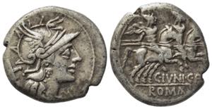 C. Junius C.f., Rome, 149 BC. AR Denarius ... 