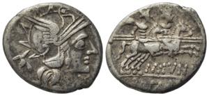 M. Junius Silanus, Rome, 145 BC. AR Denarius ... 