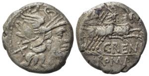 C. Renius, Rome, 138 BC. AR Denarius (18mm, ... 