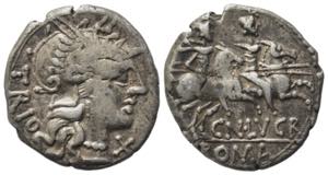 Cn. Lucretius Trio, Rome, 136 BC. AR ... 