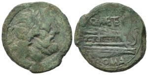 Q. Caecilius Metellus, Rome(?), 130 BC. Æ ... 