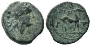 Bruttium, Petelia, c. 2nd century BC. Æ ... 