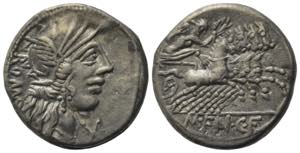M. Fannius C.f. Rome, 123 BC, AR Denarius ... 