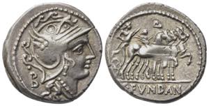 C. Fundanius, Rome, 101 BC. AR Denarius ... 