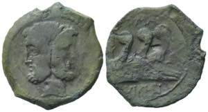 C. Vibius C.f. Pansa, c. 90 BC. Æ As ... 