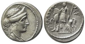 P. Licinius Crassus M.f., Rome, 55 BC. AR ... 