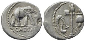 Julius Caesar, military mint traveling with ... 
