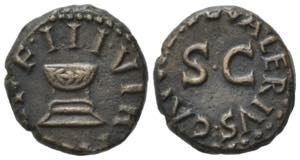 Augustus (27 BC-14 AD). Æ Quadrans (15mm, ... 