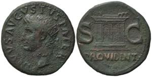 Divus Augustus (died AD 14). Æ As (29mm, ... 