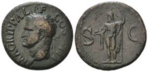 Agrippa (died 12 BC). Æ As (29mm, 10.81g). ... 