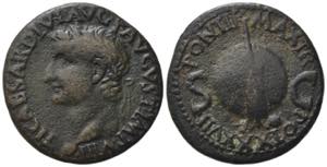 Tiberius (14-37). Æ As (27mm, 10.43g). ... 