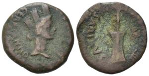 Tiberius (14-37). Spain, Carteia. Æ (18mm, ... 