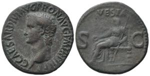 Gaius (Caligula, 37-41). Æ As (28.5mm, ... 