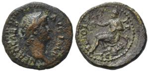 Nero (54-68). Æ Semis (18mm, 4.05g). Rome, ... 