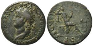 Nero (54-68). Æ Dupondius (28mm, 11.41g). ... 