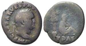 Vespasian (69-79). AR Denarius (18mm, ... 
