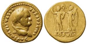 Vespasian (69-79). AV Aureus (18mm, 7.00g). ... 