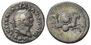 Divus Vespasian (died AD 79). AR Denarius ... 