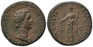 Domitian (81-96). Æ As (27.5mm, 13.37g). ... 