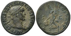 Trajan (98-117). Æ As (28mm, 11.42g). Rome, ... 