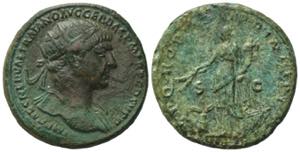 Trajan (98-117). Æ Dupondius (27mm, ... 