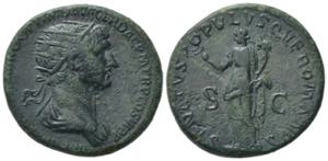 Trajan (98-117). Æ Dupondius (26mm, ... 