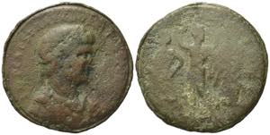 Trajan (98-117). Æ Contorniate, late 4th ... 