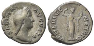 Sabina (Augusta, 128-136/7). AR Denarius ... 