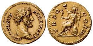 Antoninus Pius (138-161). AV Aureus (20.5mm, ... 