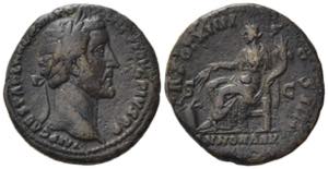 Antoninus Pius (138-161). Æ As (26.5mm, ... 