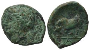 Sicily, Alontion, late 3rd century BC. Æ ... 