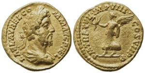 Commodus (177-192). AV Aureus (19.5mm, ... 