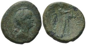 Sicily, Amestratos, c. 215-213 BC. Æ (23mm, ... 