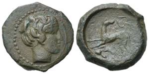 Sicily, Eryx, c. 400-390 BC. Æ (16mm, ... 