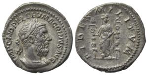 Macrinus (217-218). AR Denarius (20mm, ... 
