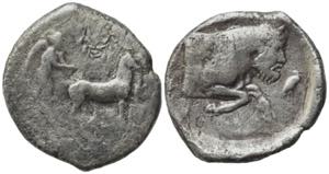 Sicily, Gela, c. 425-420 BC. AR Tetradrachm ... 