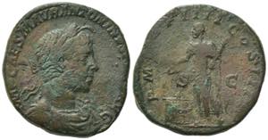 Elagabalus (218-222). Æ Sestertius (29mm, ... 