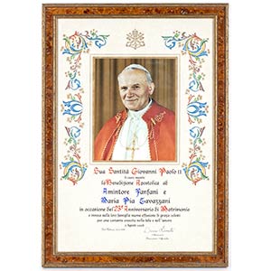 Pope John Paul II, apostolic blessing In ... 