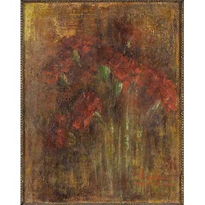 Vase with carnations Oil on canvas, 65 x 55 ... 