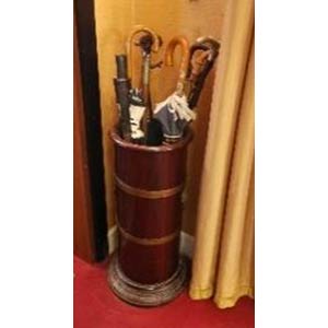 Wooden umbrella stand  of mahogany wood with ... 